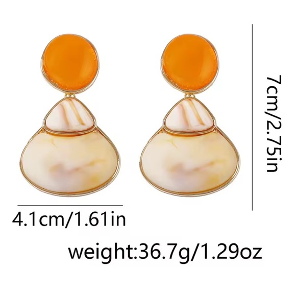 New! Zara vintage color full earrings - Picture 4 of 5